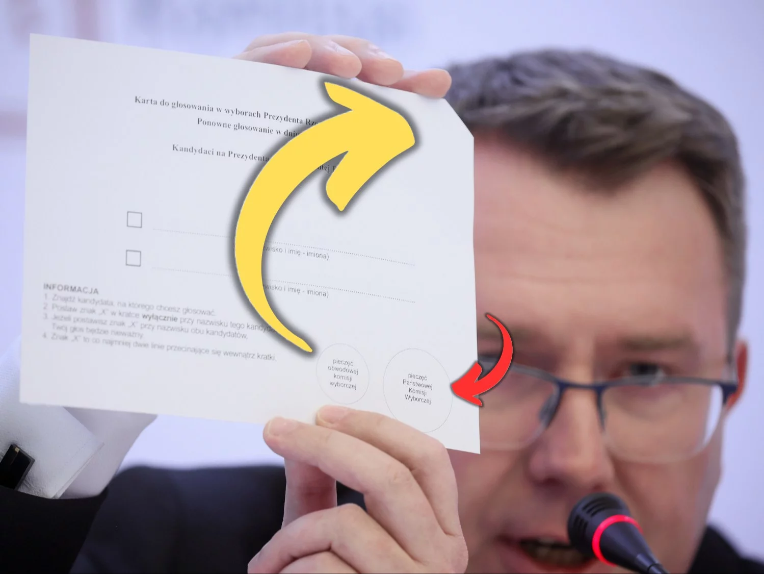 Ucięty róg na karcie do głosowania. To oznacza jedno, PKW tłumaczy