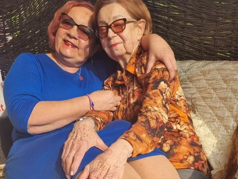 Izabela Zeiske z mamą