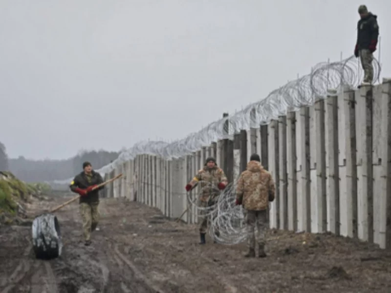 Budowa muru na granicy Ukrainy z Białorusią