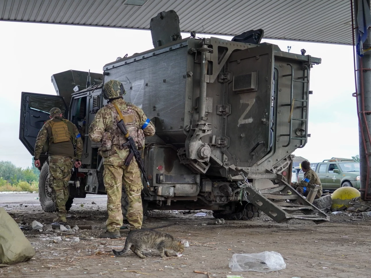 Zniszczony rosyjski sprzęt wojskowy