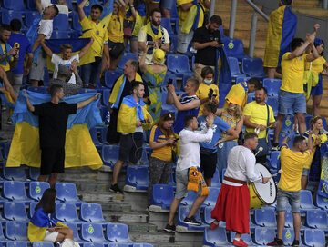 Ukraińscy kibice na Euro 2020