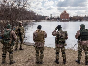 Ukraińscy żołnierze w Winnicy