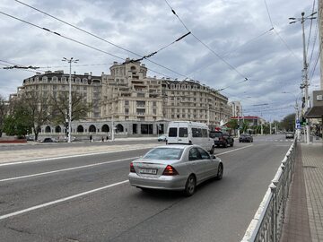 Ulica w centrum Tyraspola, stolicy separatystycznego Naddniestrza.