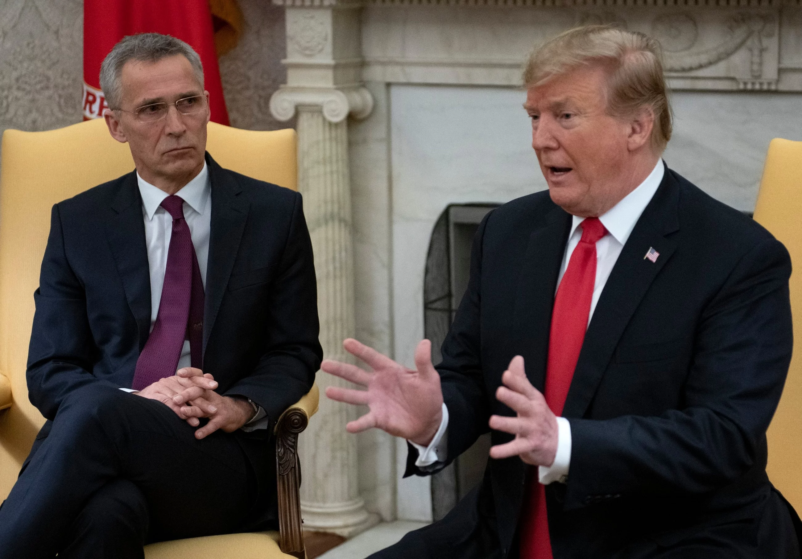 Jens Stoltenberg i Donald Trump