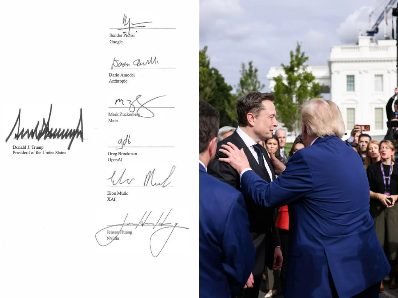 „Unites States” zamiast „United States”. Wpadka w porozumieniu Trumpa o superinteligencji