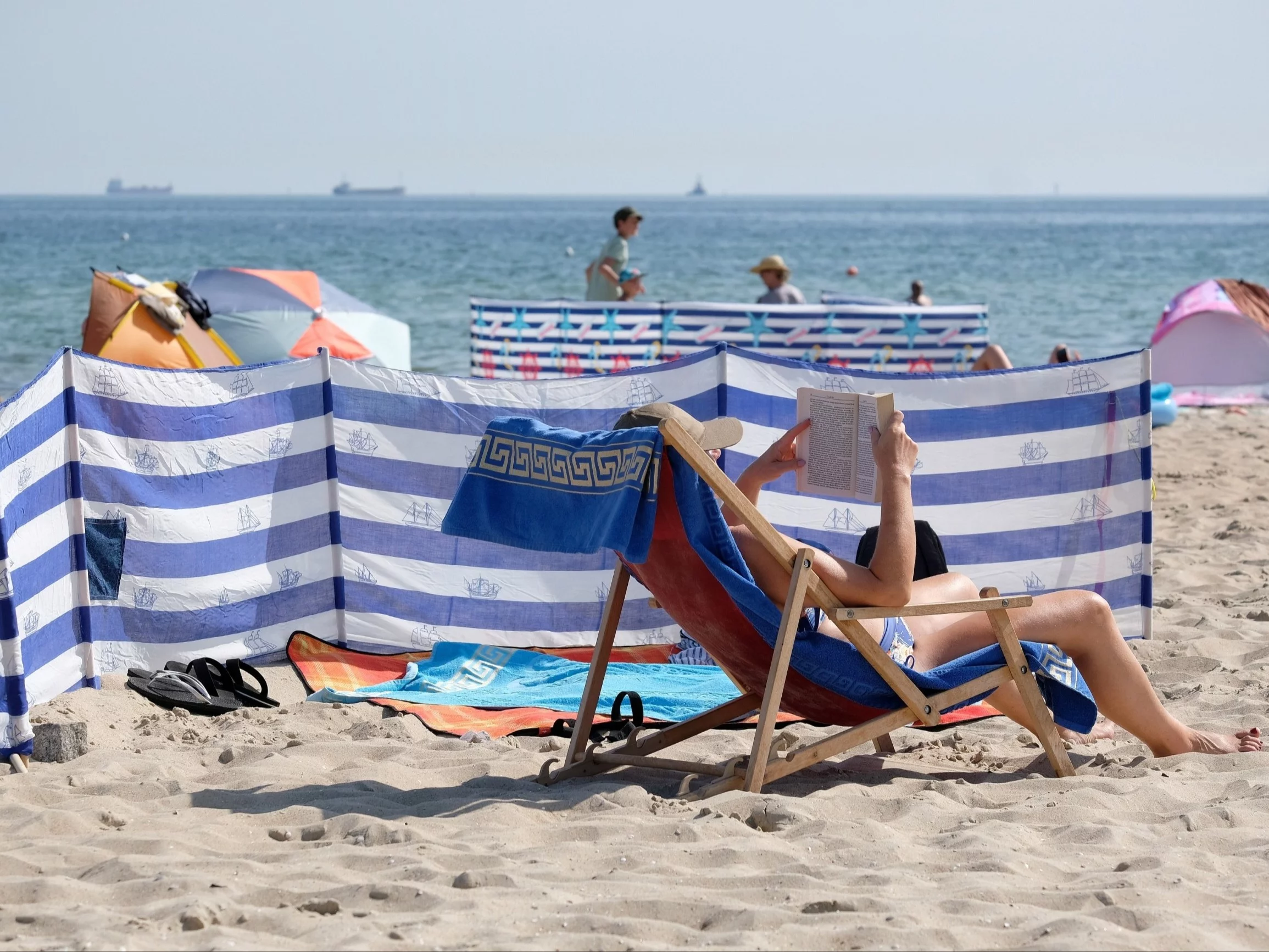 Plaża w Polsce latem, zdjęcie ilustracyjne