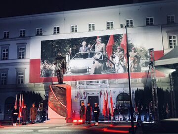 Uroczystość odsłonięcia pomnika prezydenta Lecha Kaczyńskiego