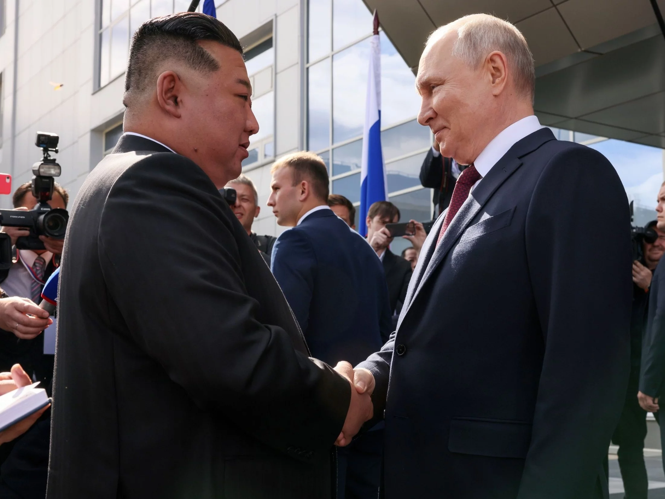 Kim Dzong Un i Władimir Putin