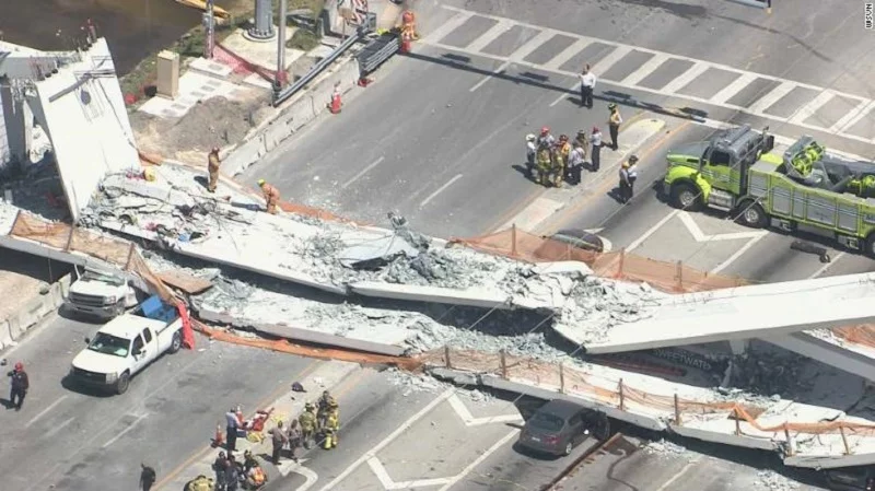 Zawalony most na Florydzie