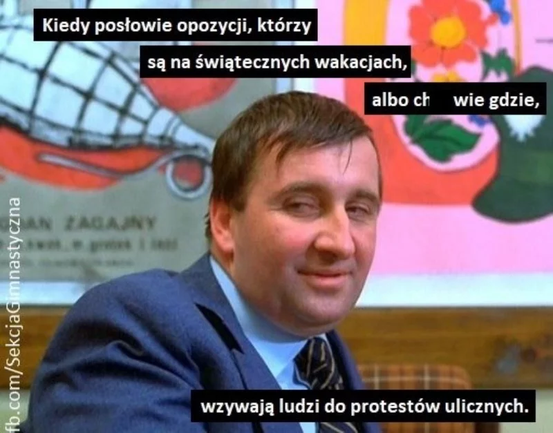 Mem związany z wydarzeniami w Sejmie