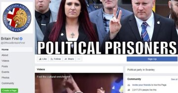 Usunięta strona organizacji Britain First