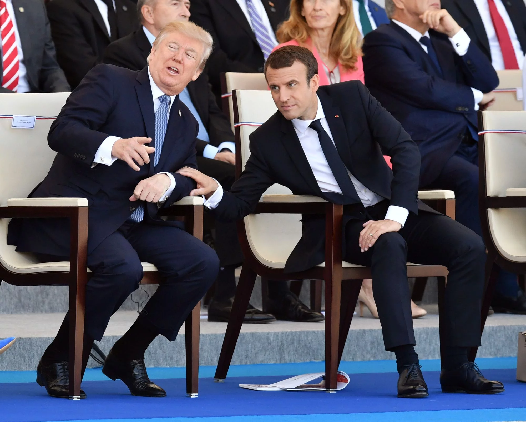 Donald Trump i Emmanuel Macron