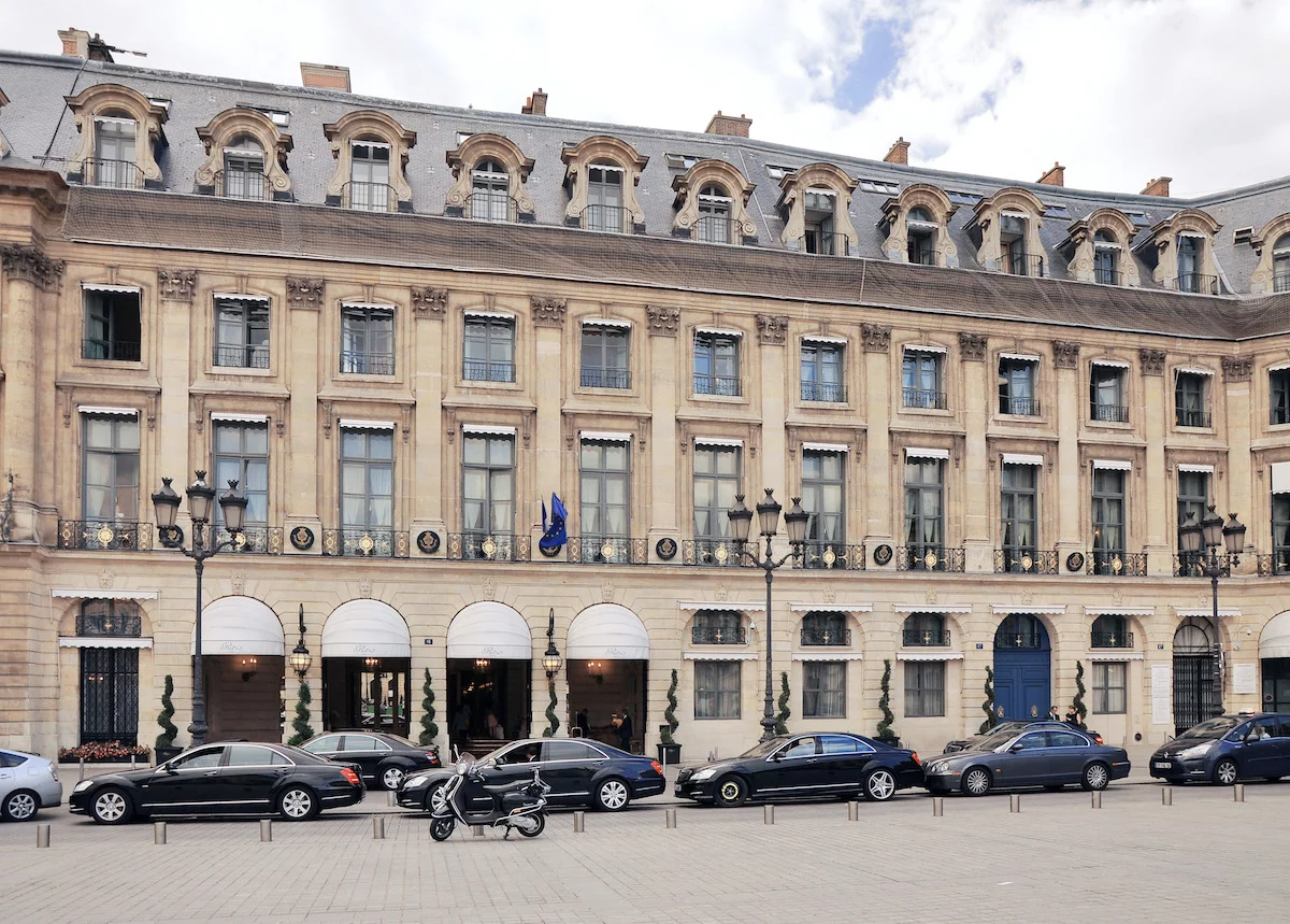 Hotel Ritz w centrum Paryża
