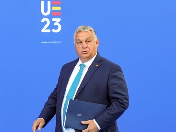 Viktor Orban na unijnym szczycie w Grenadzie