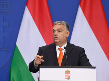 Viktor Orban podczas konferencji na koniec roku, 21 grudnia 2022 r.