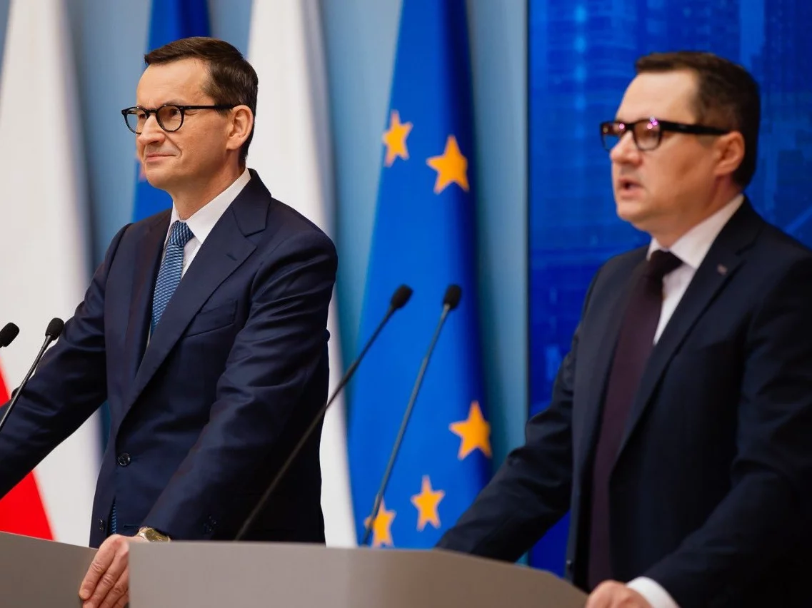 Mateusz Morawiecki i prezes polskiego oddziału Visa