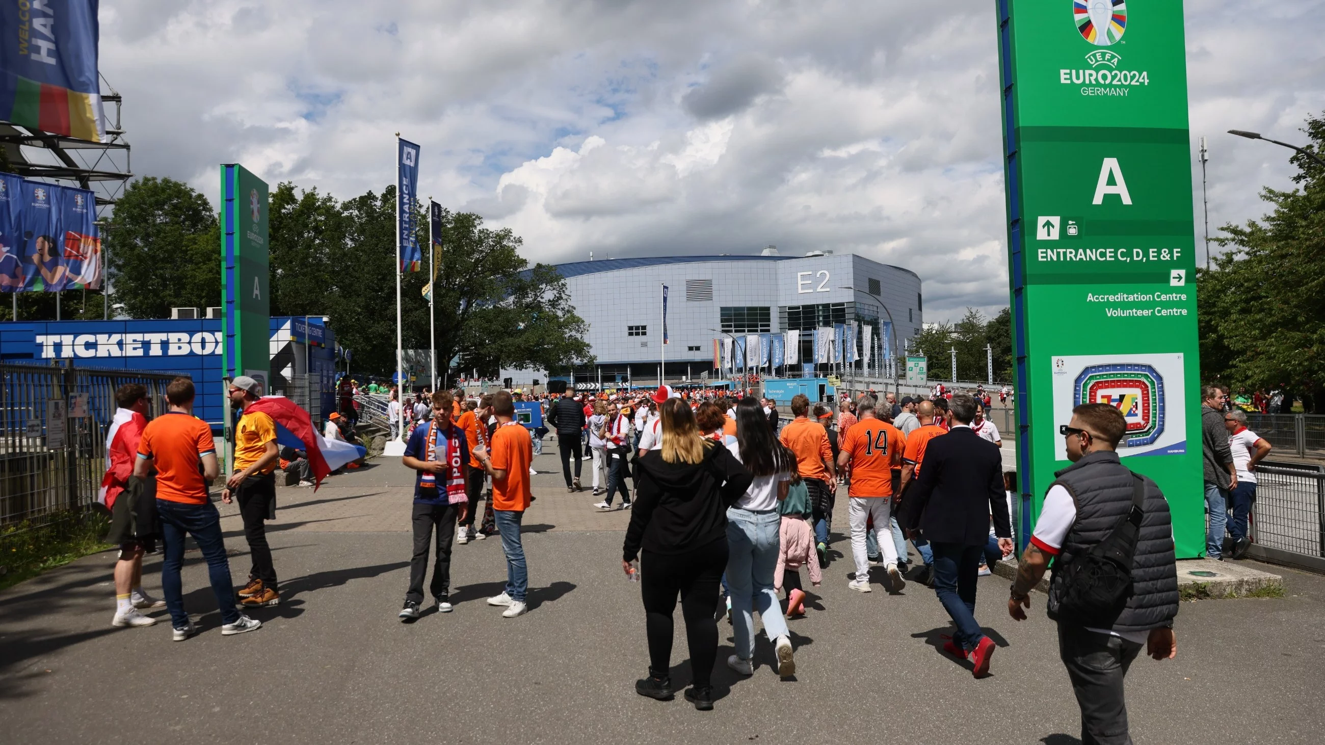 Volkparkstadion przed meczem Polska – Holandia