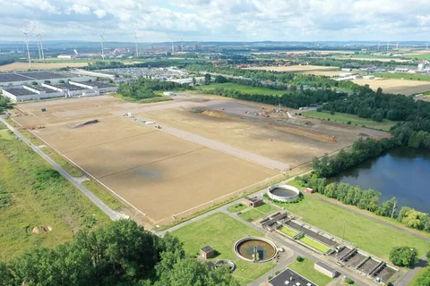 Powstająca gigafabryka Volkswagena