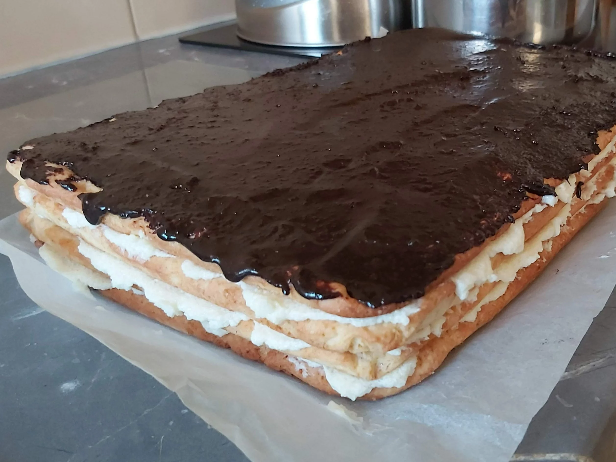 Stefanka z polewą czekoladową