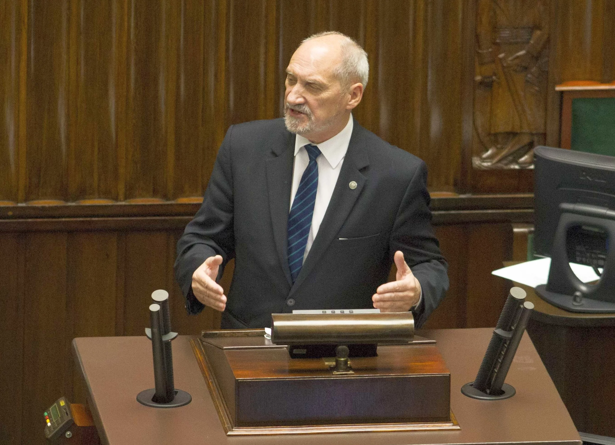 Minister obrony narodowej Antoni Macierewicz