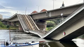 W Dreźnie zawalił się most