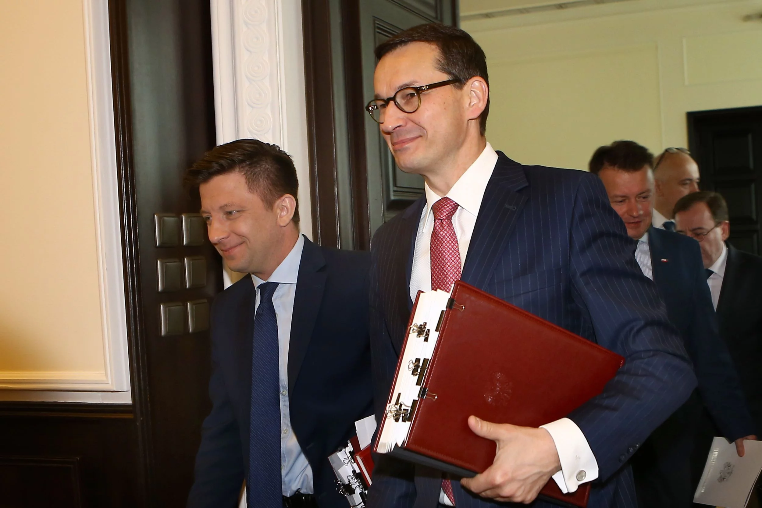 Michał Dworczyk i Mateusz Morawiecki