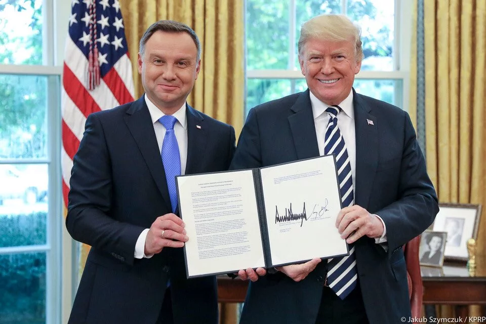 Andrzej Duda i Donald Trump