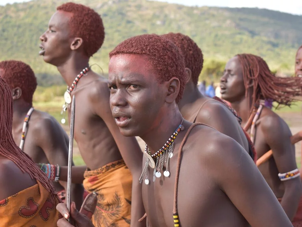 Członkowie plemienia Himba, Namibia