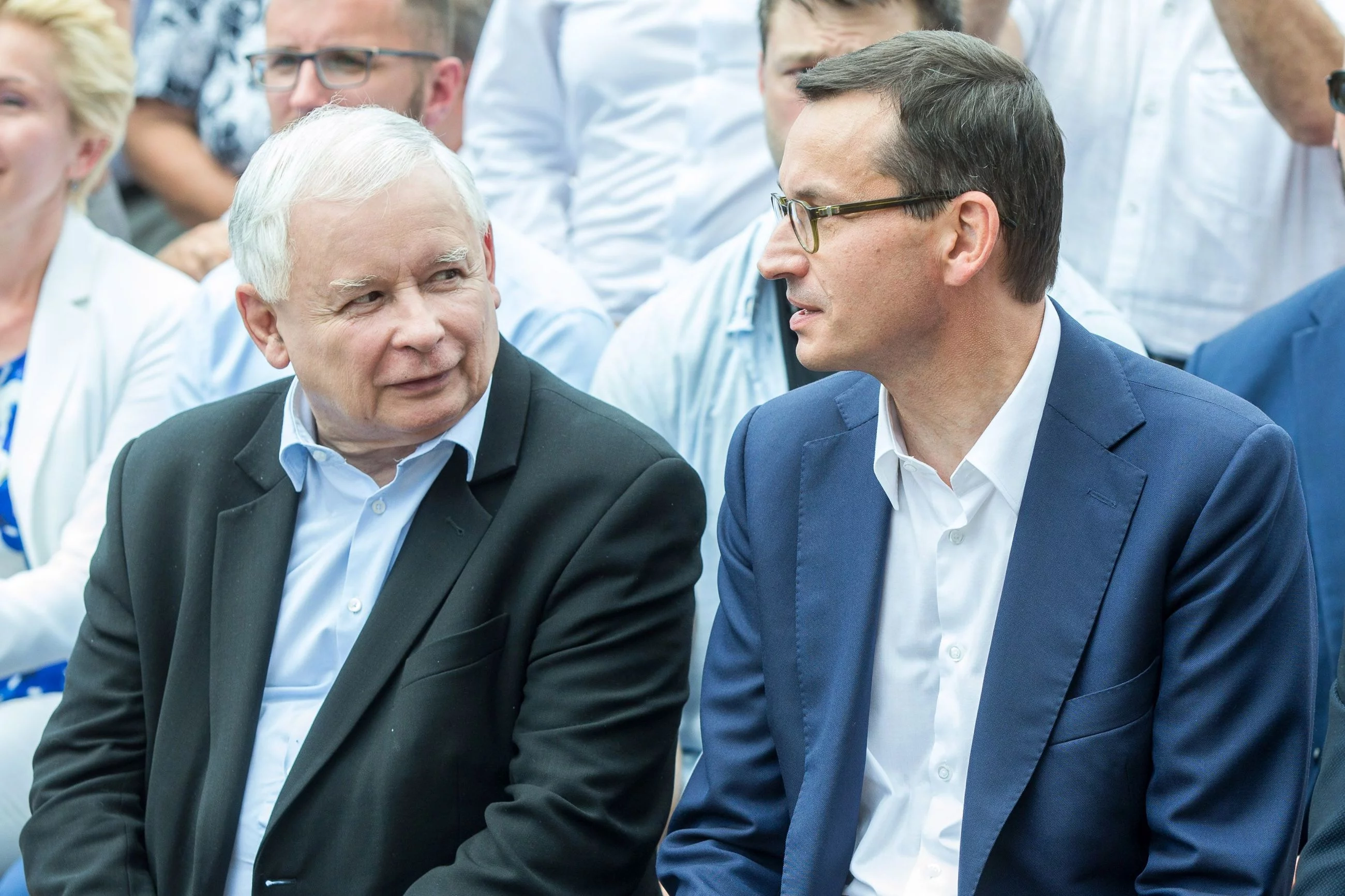 Jarosław Kaczyński i Mateusz Morawiecki