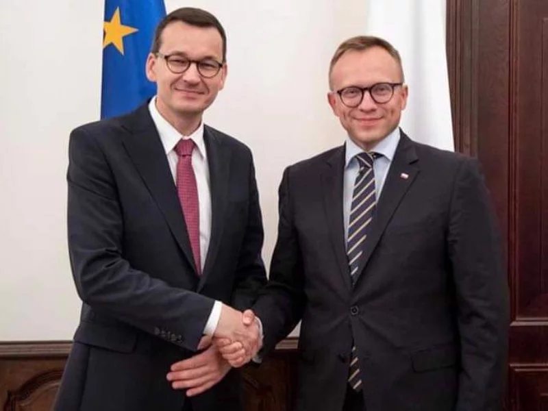 Mateusz Morawiecki i Artur Soboń