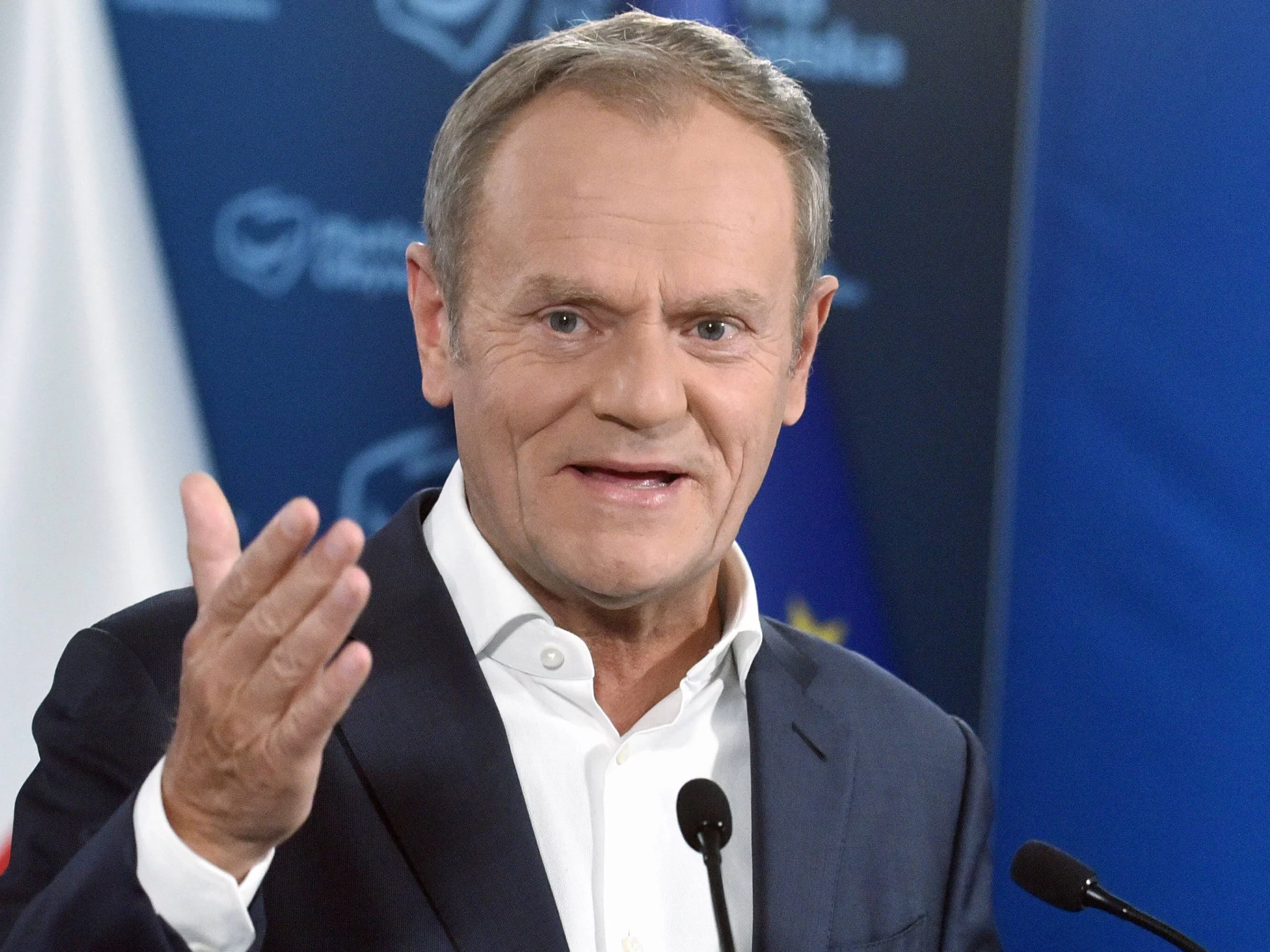 Donald Tusk na konferencji prasowej