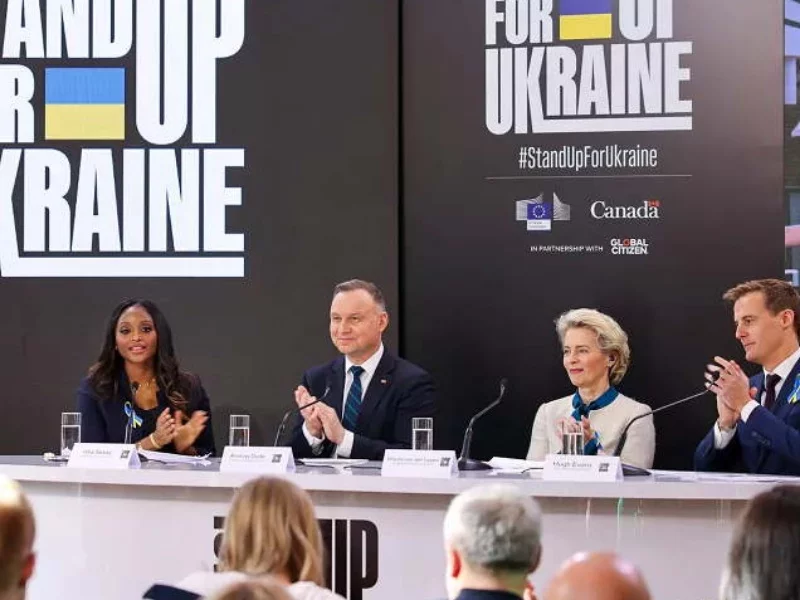 Andrzej Duda i Ursula von der Leyen