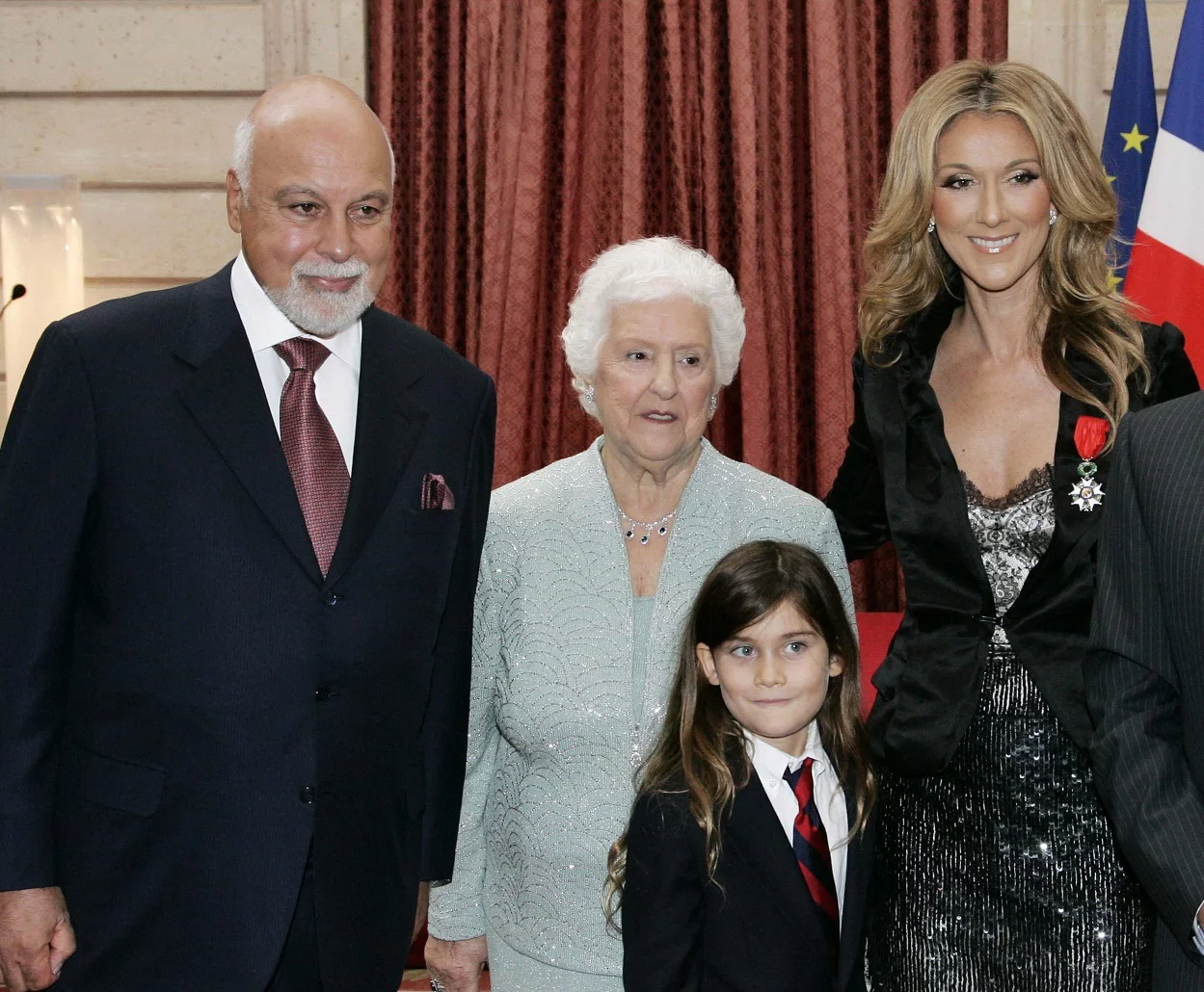 Rene Angelil, Therese Tanguay, Celine Dion i jej syn Rene-Charles w 2008 roku