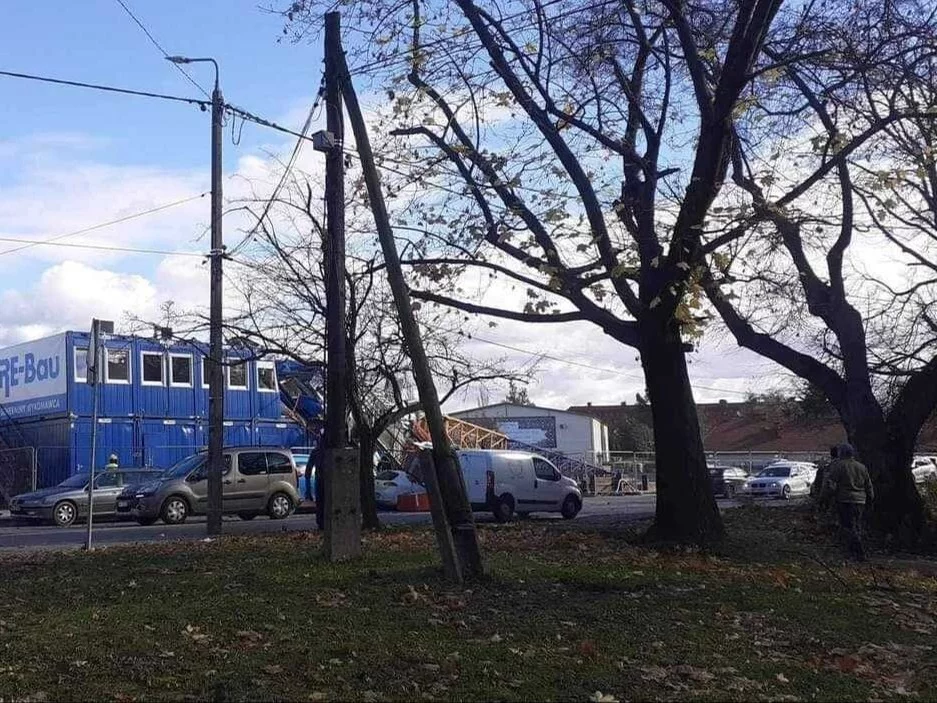 Miejsce wypadku w Wieliczce