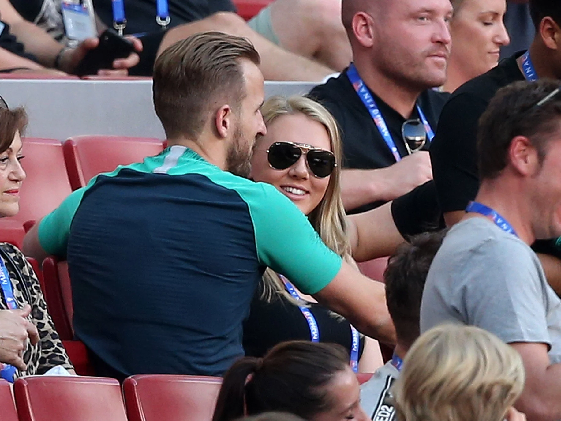 Harry Kane i jego żona Katie Goodland