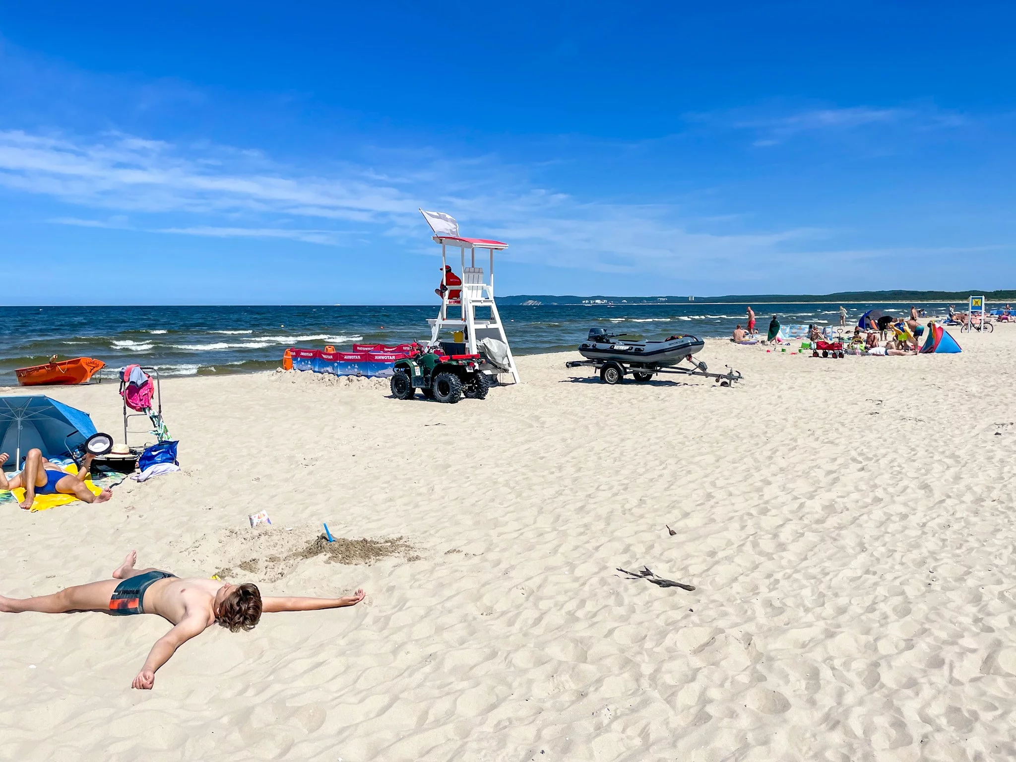 Plaża na prawobrzeżu Świnoujścia