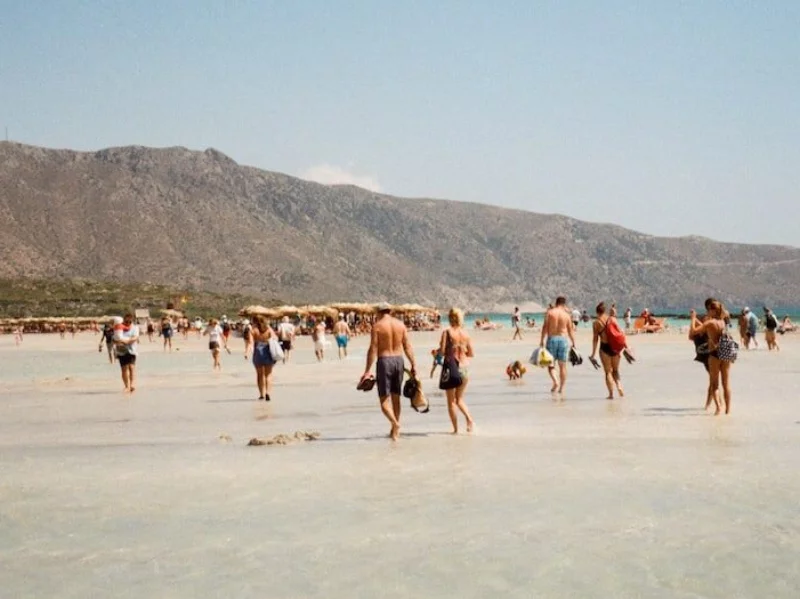 Ludzie na plaży