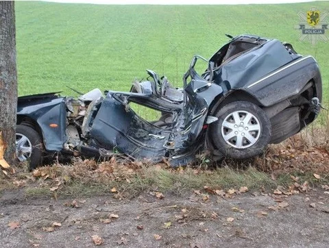 19-latka poniosła śmierć w wypadku, fot. pomorska.policja.gov.pl