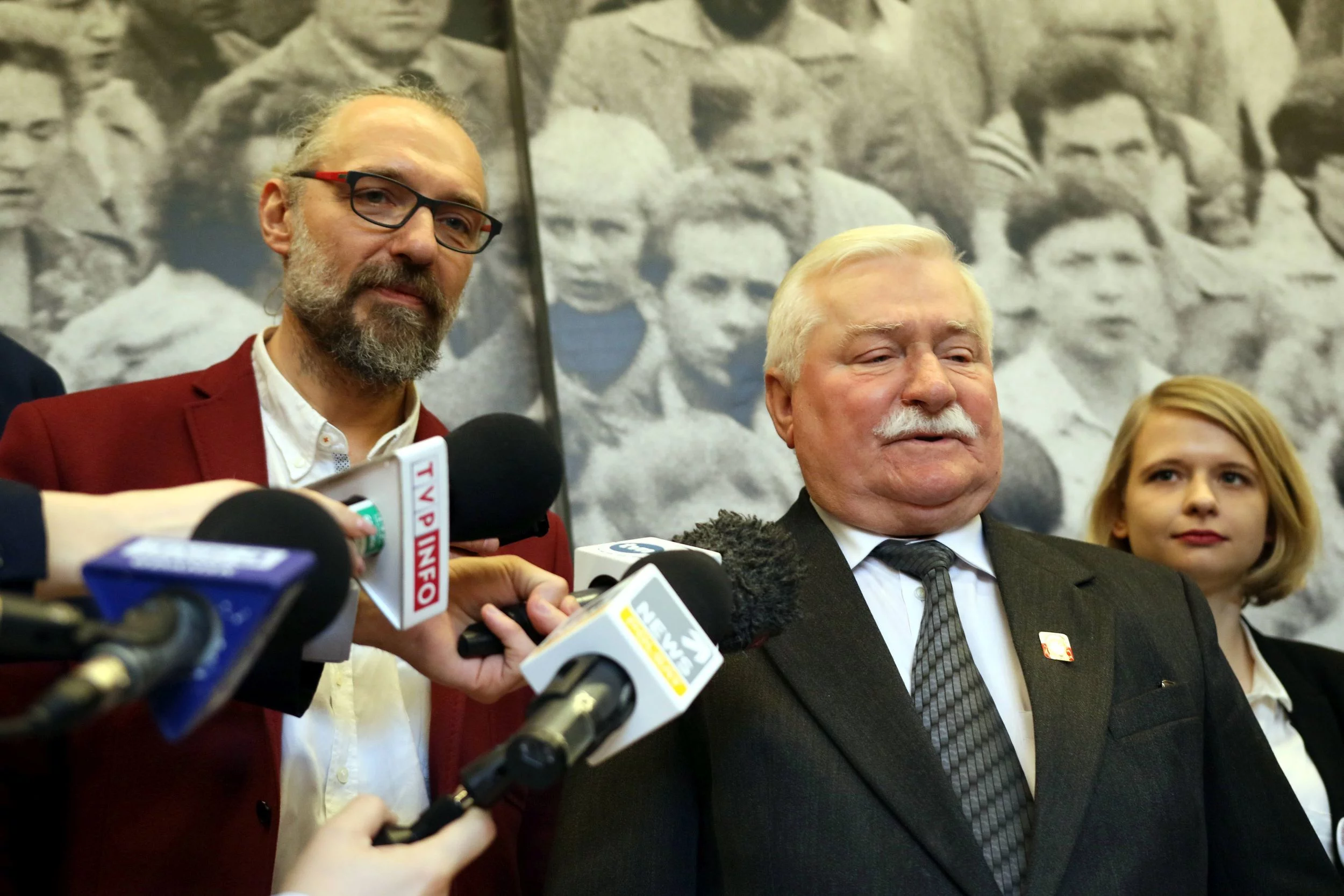 Mateusz Kijowski i Lech Wałęsa