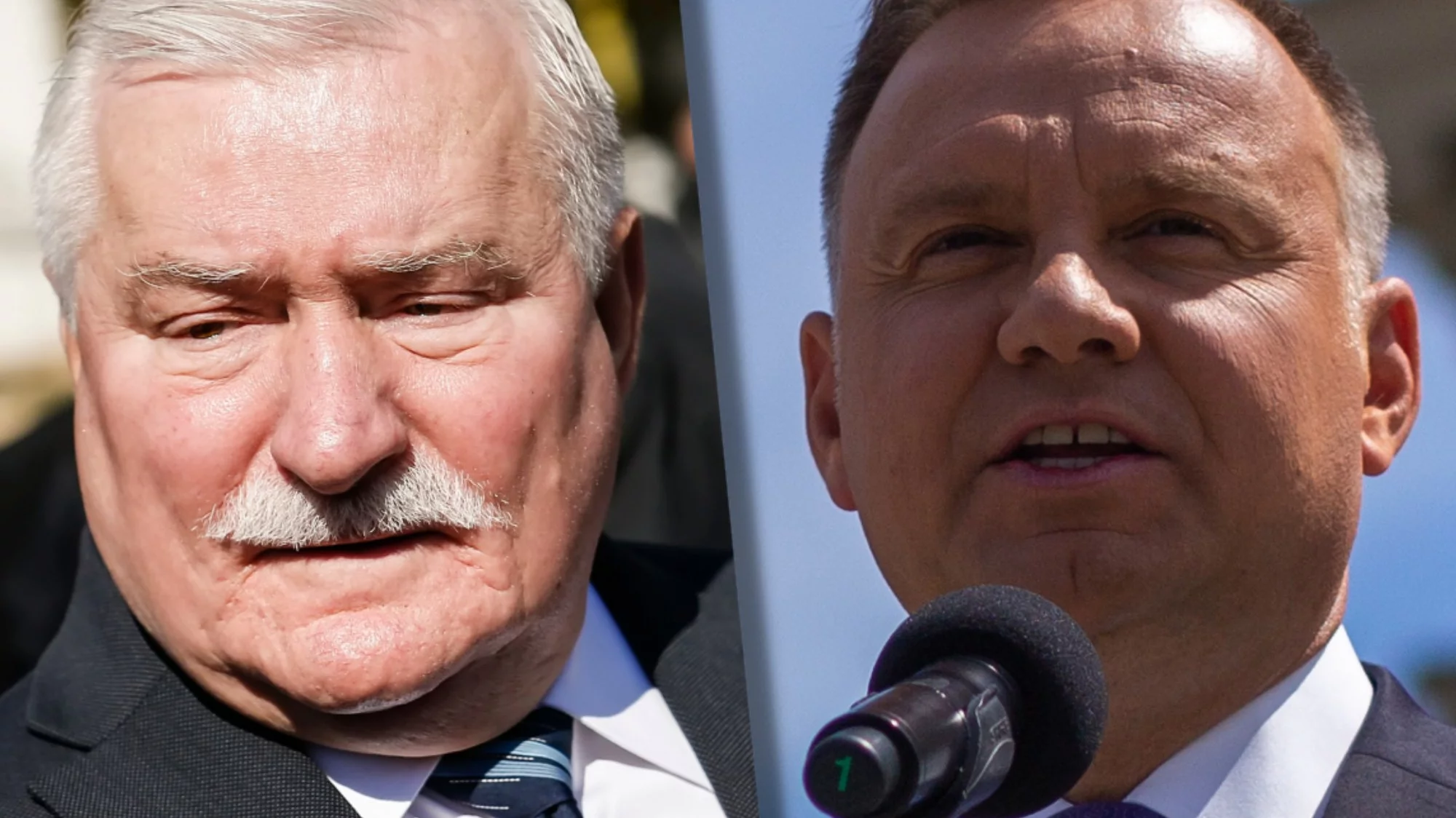 Lech Wałęsa, Andrzej Duda /