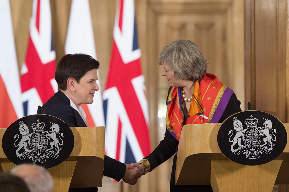 Beata Szydło i Theresa May