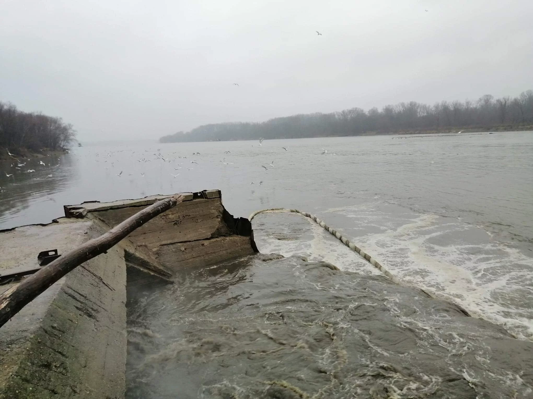 Wisła na odcinku w Warszawie