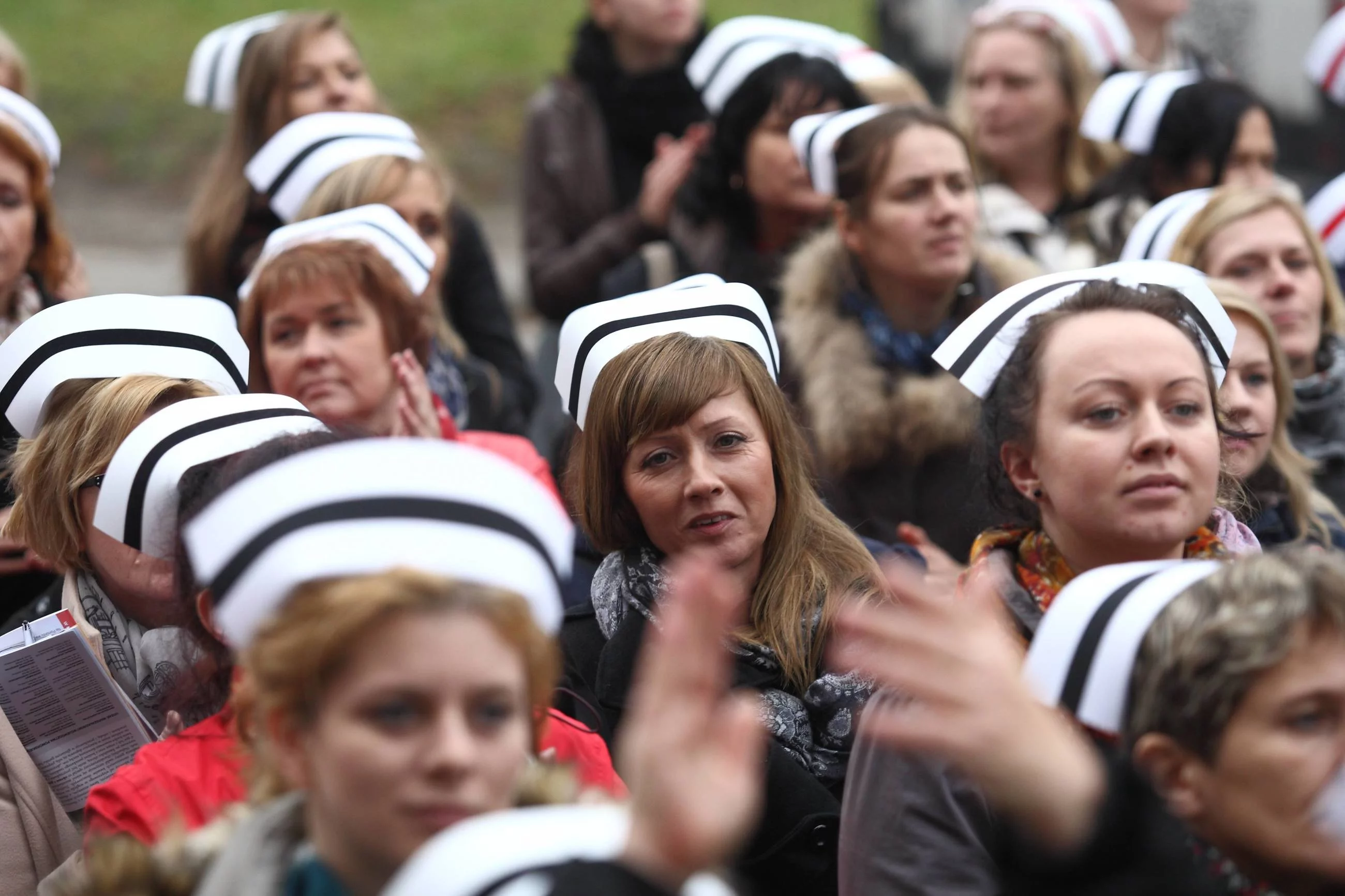 Protest pielęgniarek w Gdańsku