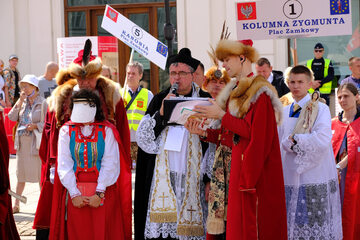 Warszawa. Manifestacja Rycerzy Chrystusa Króla