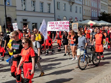 Warszawa. Protest medyków