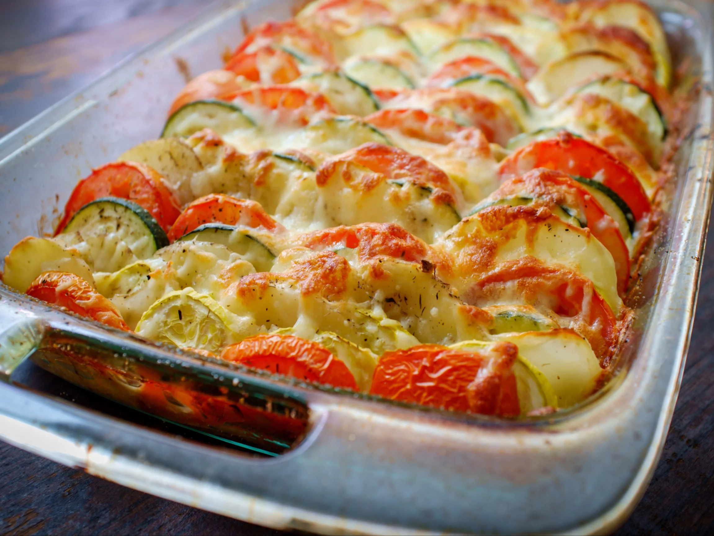 Pieczone warzywa z serem