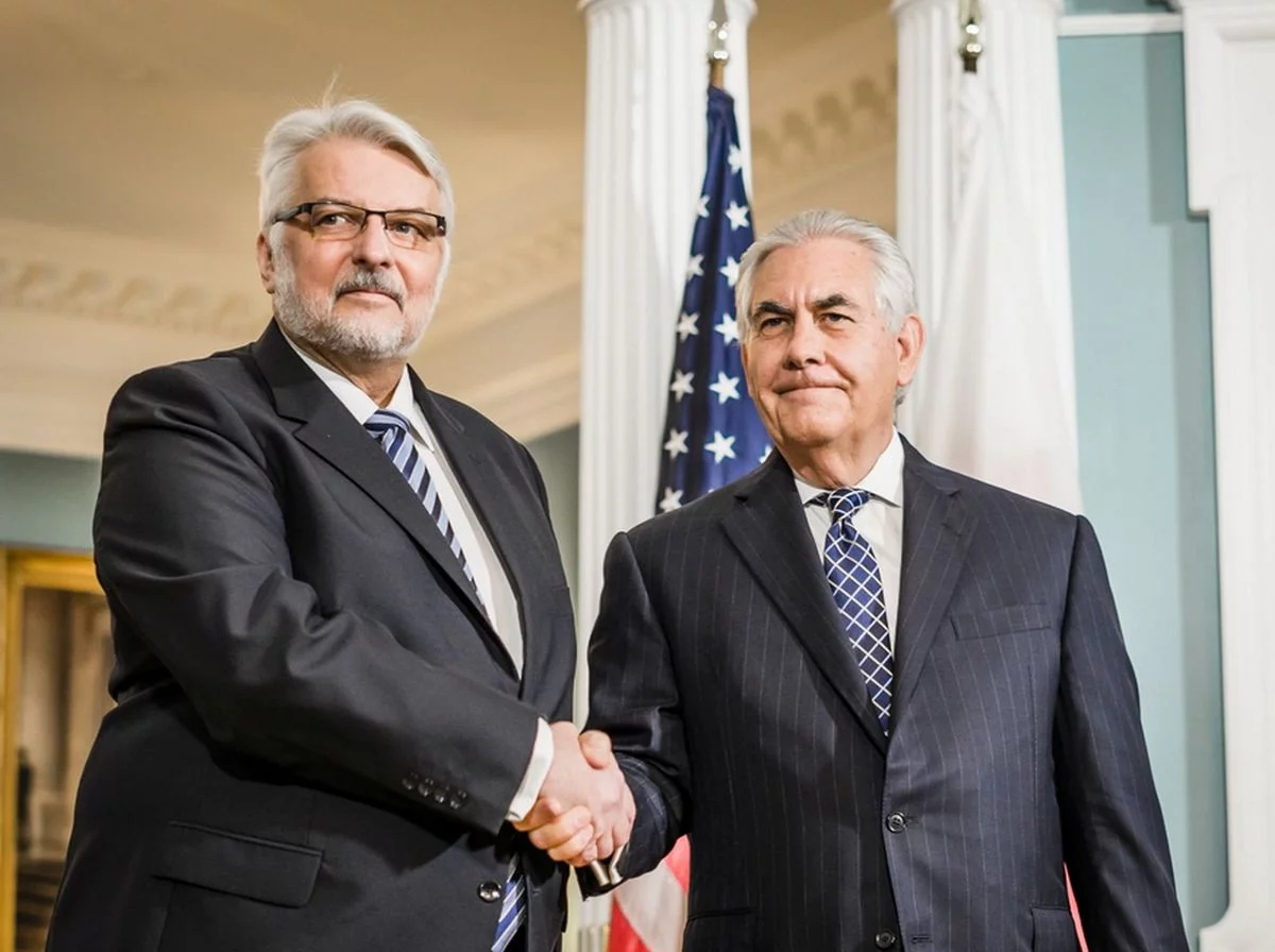 Witold Waszczykowski i Rex Tillerson