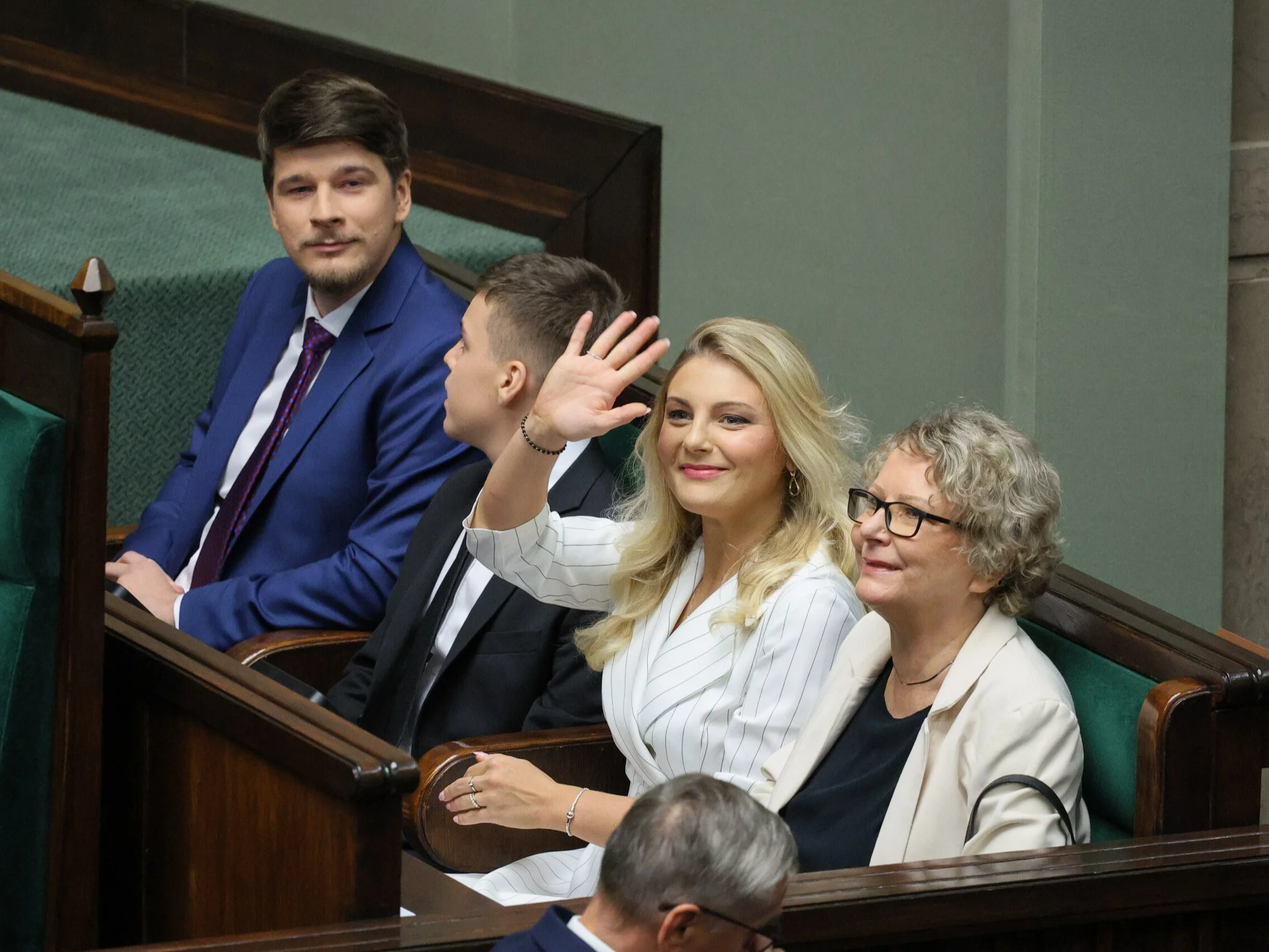 Daniel, Antoni, Nina i Elżbieta Nawroccy