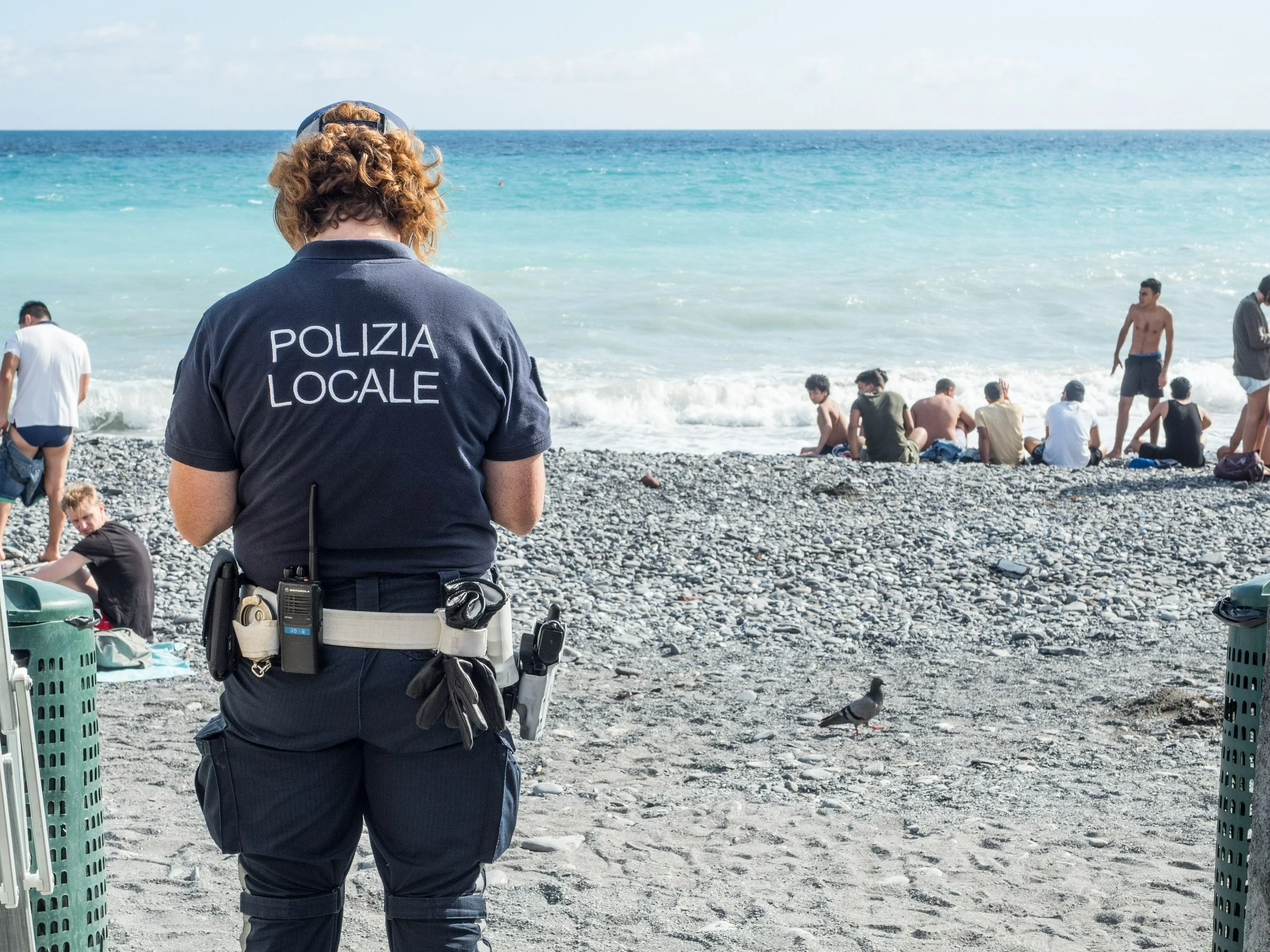Policja na plaży
