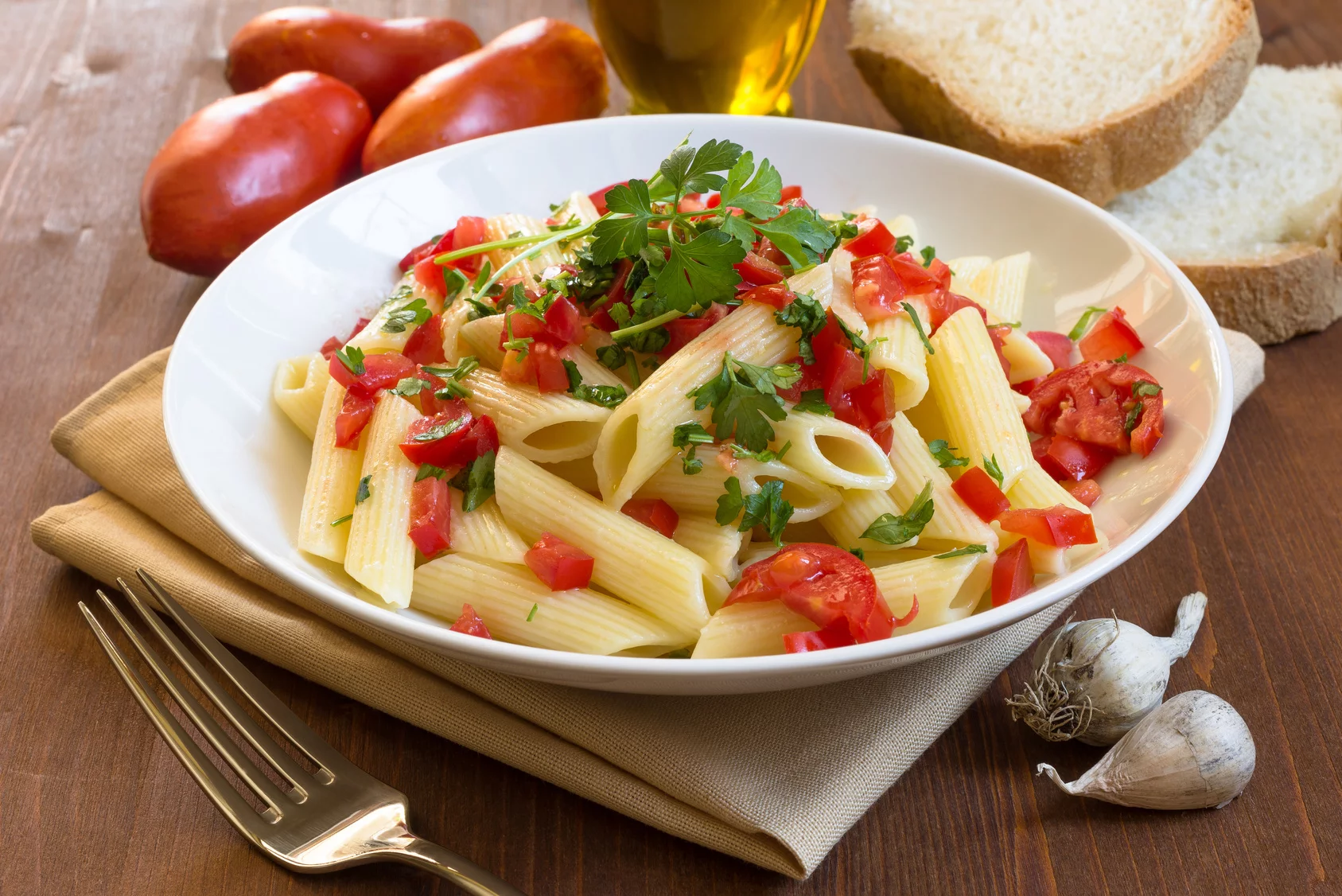 Penne w pomidorach